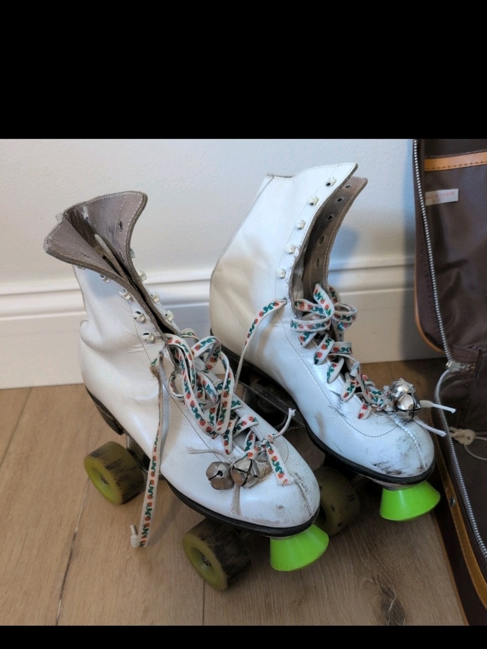 White Leather Roller Skates